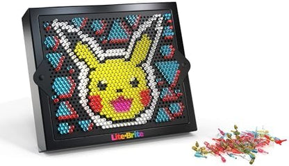 Close up of Lite Brite Pokemon Edition light up screen