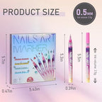 Professional nail art drawing tools set
