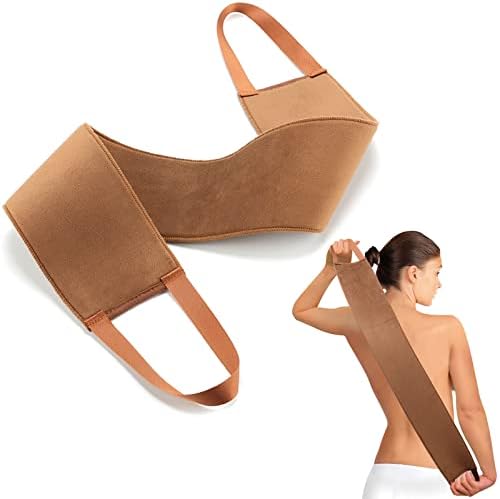 Steugo premium velvet back lotion applicator brown front view