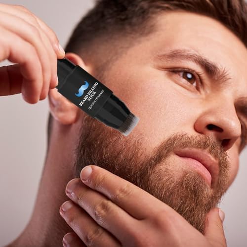 OKAQEE sweat proof beard pen showing the dual ended design with high pigment tint stick.
