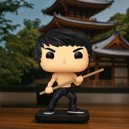 Authentic Bruce Lee Funko Pop number 95 holding bo staff