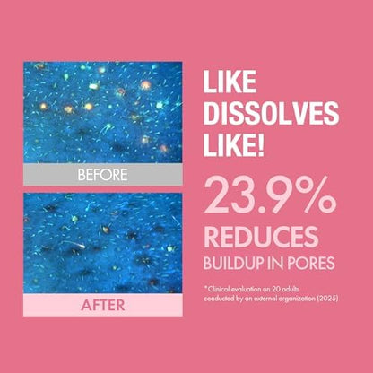 Sensitive skin cleanser removing waterproof makeup without irritation