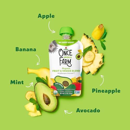 Organic baby and toddler snack pouch by Once Upon A Farm