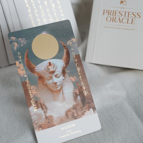 Close up view of the durable luxury matte finish card stock and light codes on Earth Moon Magick oracle cards.