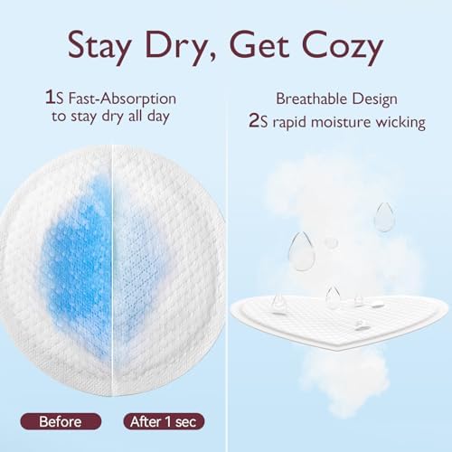 Momcozy nursing pads placed inside a bra for demonstration