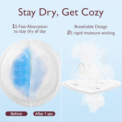 Momcozy nursing pads placed inside a bra for demonstration