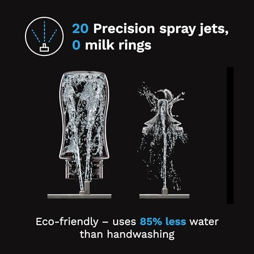 Side profile of Baby Brezza Bottle Washer Pro appliance