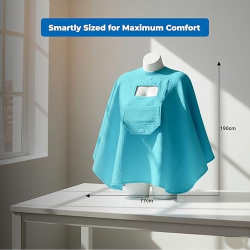 Folded Lookee Looky muslin nursing cover for travel