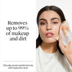 Plant-based cloth facial wipes for eco-conscious daily makeup removal