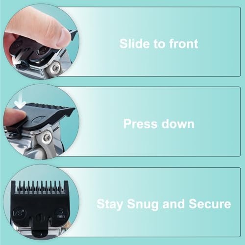 Six pack clipper attachment combs highlighting precise measuring dimensions