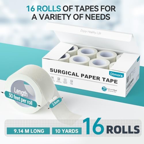 White surgical tape rolls showing breathable non woven texture