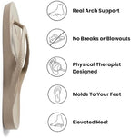 Archies orthopedic thong sandals for men and women in taupe color.