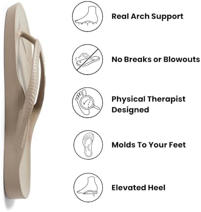Archies orthopedic thong sandals for men and women in taupe color.