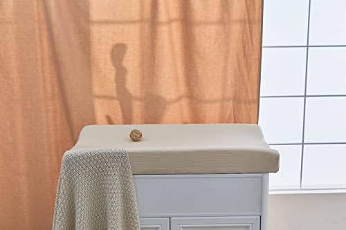 DONOMILO international imported luxury cotton diapering mat sheet packaged for premium nursery gifting.