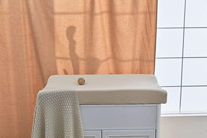 DONOMILO international imported luxury cotton diapering mat sheet packaged for premium nursery gifting.