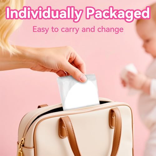 BeeBaby disposable nursing pads applied in nursing bra
