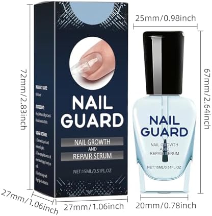 Botanical nail repair serum providing assistance with restoring damaged nail surfaces