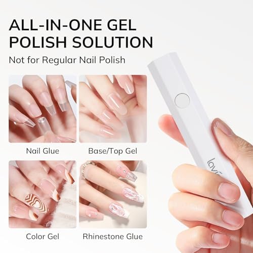 Minimalist white design of Lavinda handheld nail lamp