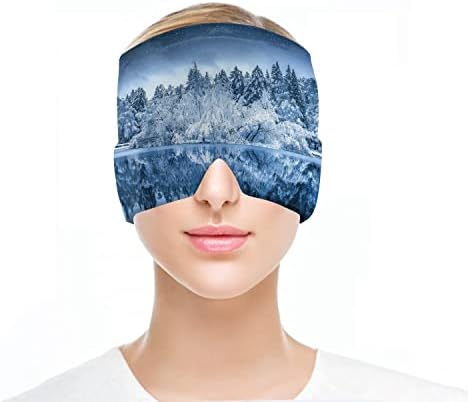 Faslofdr Snowscape migraine cap showing 360-degree head coverage.