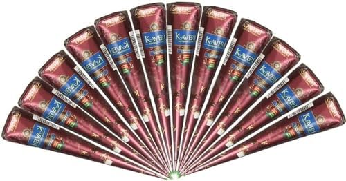 Zenia pre filled reddish brown natural henna dye tubes for spot hair coloring