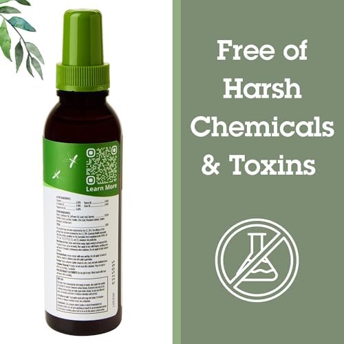 Quantum Health plant based DEET free bug spray close up details