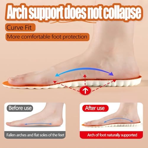 Authentic USA imported Treayes insoles showing flexible shock absorption material.