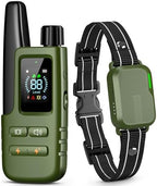 HapTop rechargeable dog shock collar digital display remote control settings close up