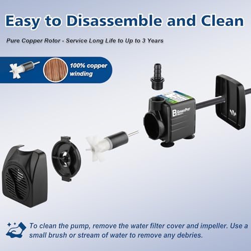 Compact 30W aquarium pump highlighting the durable black housing and strong suction cups