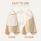 Close up of breathable muslin fabric on WVM nursing cover