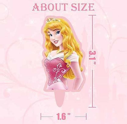 Decorative princess theme toppers for birthday cake display