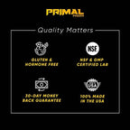 Primal Pharm 60 vegetable capsules bottle side profile view