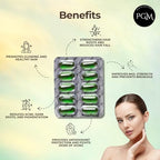 Close up view of Evion Vitamin E softgel capsules