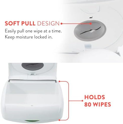 Side profile of Prince Lionheart Ultimate Wipes Warmer showing design