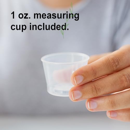 Vital Earth Minerals Fulvic Acid unflavored liquid formula with included BPA free measuring cup