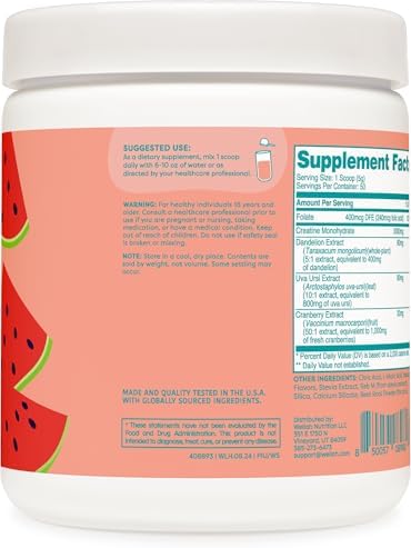 Wellah Creatine powder texture and scoop presentation