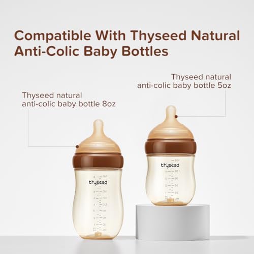 Thyseed wide neck baby bottle replacement nipple for three months plus