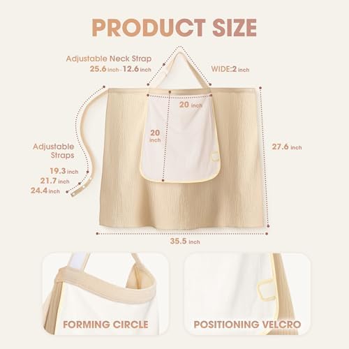 WVM nursing cover featuring structured arch neckline for ventilation