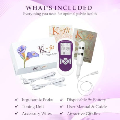 K-fit EMS muscle stimulator used for postpartum pelvic floor rehabilitation.
