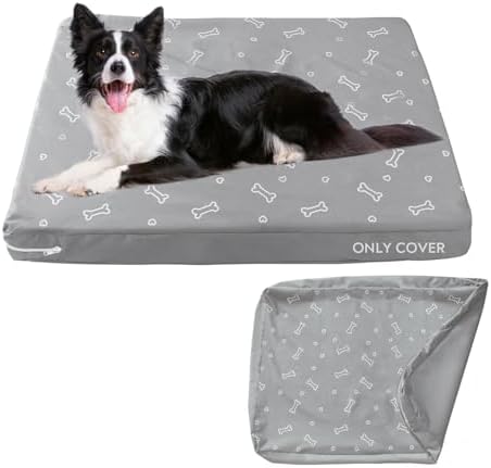 Removable replacement pet mat cover showing the smooth continuous zipper tracking