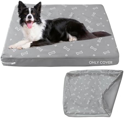 Removable replacement pet mat cover showing the smooth continuous zipper tracking