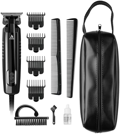 Andis 561989 close cutting trimmer unboxed with all eleven pieces of the grooming kit