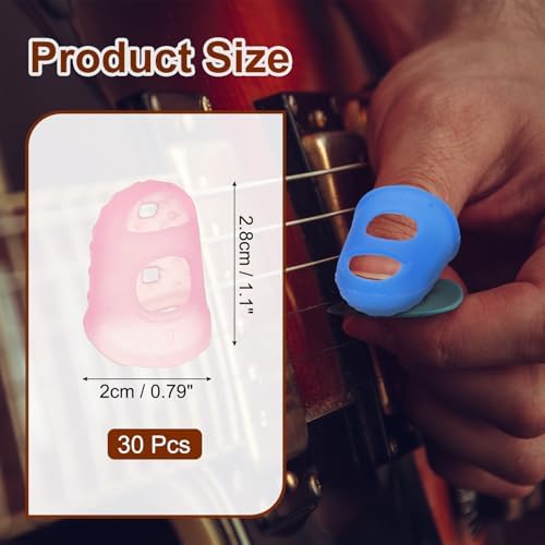 PATIKIL breathable fingertip caps showing small air holes for ventilation