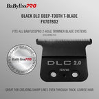 Side angle of BaBylissPRO deep tooth trimmer blade