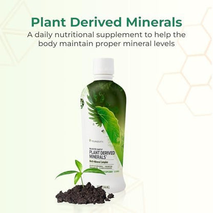 Colloidal liquid multi mineral supplement bottle showing nutritional facts and ingredients label.
