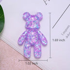 Aesnefe purple pocket bear hug gift packaging elements spread out cleanly.