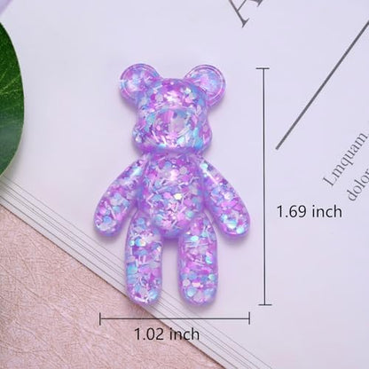 Aesnefe purple pocket bear hug gift packaging elements spread out cleanly.