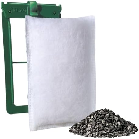 Unassembled replacement carbon filters components layout