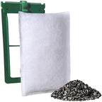 Unassembled replacement carbon filters components layout