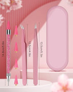 Complete Difenni rhinestone tool kit contents arranged on table