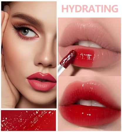 Eakroo 6 Colors Lip Tint Stain Mini Liquid Lipstick, Lip Gloss for Women, Lip Oil Stain, Lip Stain Long Lasting Waterproof, Lip Makeup, Korean Makeup, Cute Stuff, Non-Stick Cup, High Pigment - Image 3
